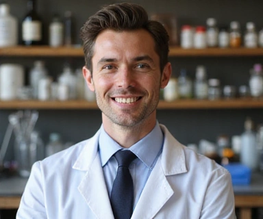 Professional portrait of Chief Product Officer responsible for formulation and development