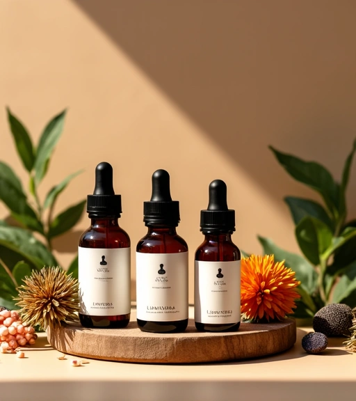 Lumivora wellness products collection featuring natural supplements and skincare