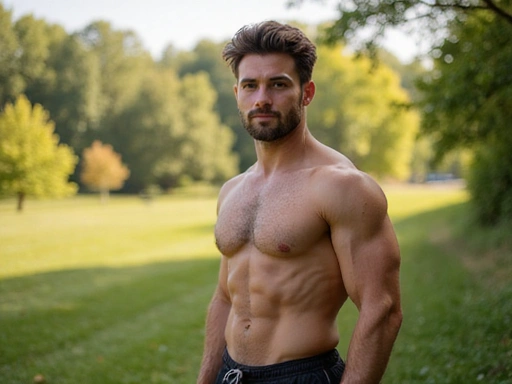 Active man in nature demonstrating natural wellness and vitality